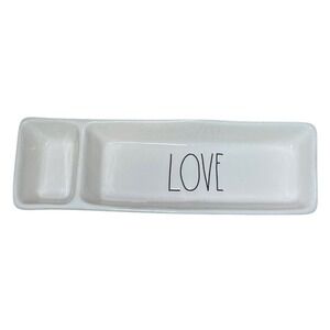 Rae Dunn "LOVE" Ceramic Desk Tray Hold Pencils,Pens Paper Clips New Without Tags
